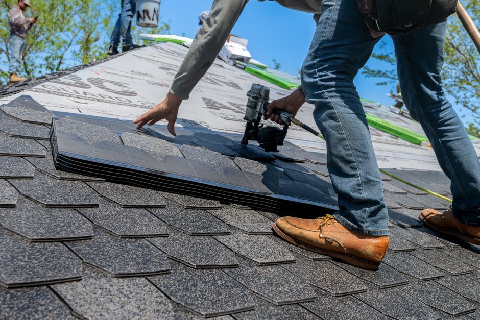 Professional roofing equipment and tools for project installation